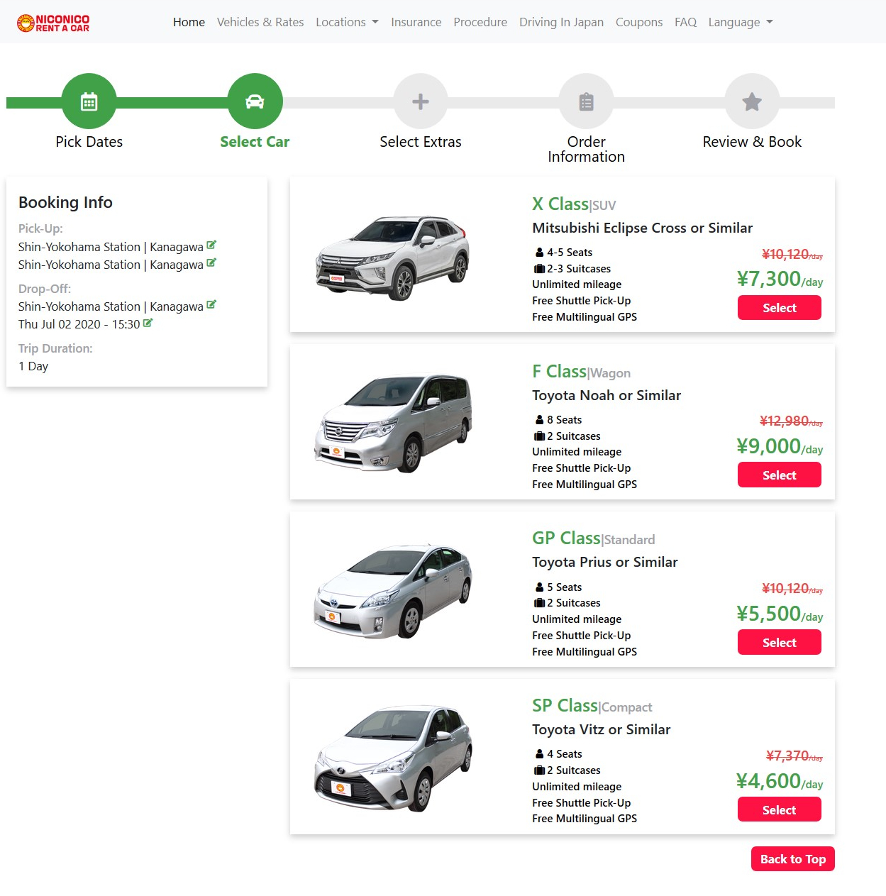 Set Vehicle Type