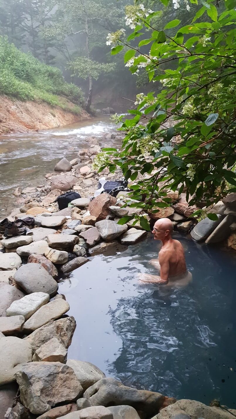 One of many riverside hot pools in the Shikaribetsu Gorge area.